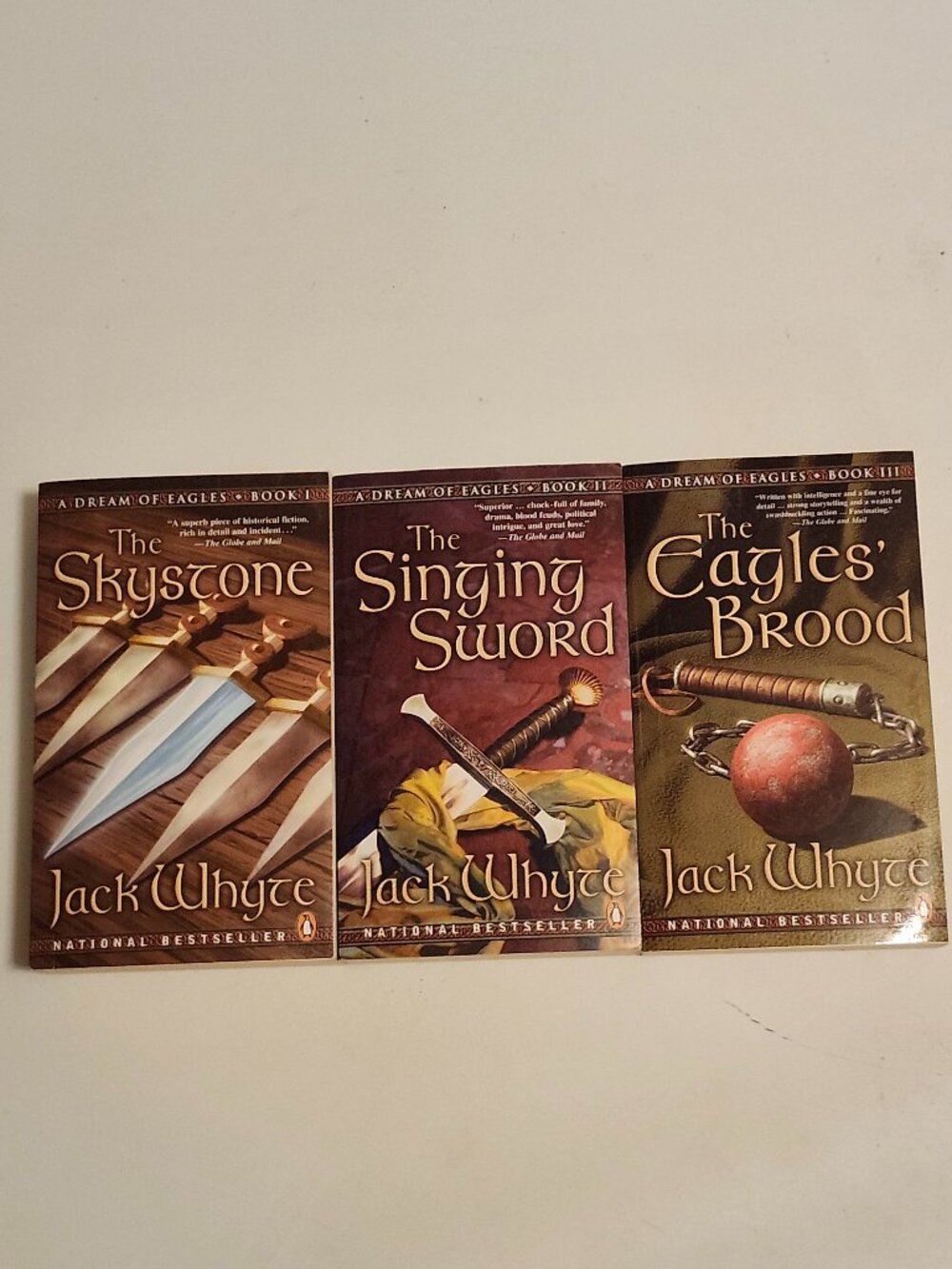 Jack Whyte Books Set of Three